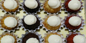 Personal bundt cakes are one of the featured items at Nothing Bundt Cakes.