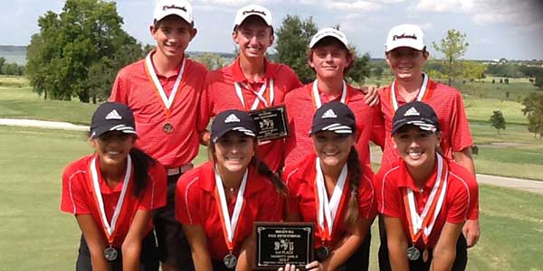 Tuesdays tournament in Rockwall saw the boys golf team finish 3rd while the girls finished 2nd. 