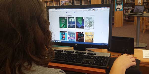 Reading a book from the schools library doesnt mean having to check out a physical book as students and staff can now use Overdrive to access thousands of books online.