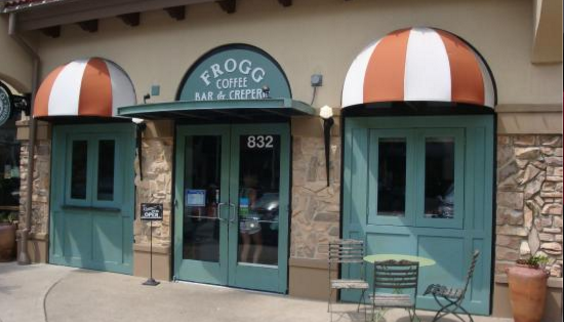 Froggs Coffee Bar is a popular stop in the Watters Creek shopping center. 