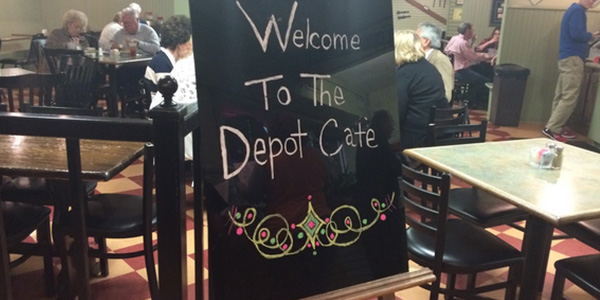 Located behind a gas station on Main Street, The Depot Cafe serves southern comfort food at reasonable prices. 