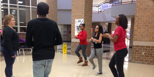 Step Team is a club on campus that performs at pep rallies and basketball games. Next year the club may have the option of meeting during the activity period rather than after school. 