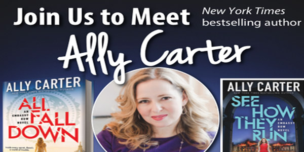 YA author Ally Carter will be talking to students in the library Wednesday during second period. To attend, students need to have a ticket.