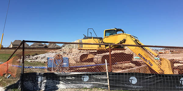 Construction equipment can be seen throughout Frisco as the city continues to grow with new homes and businesses being built throughout the area. 