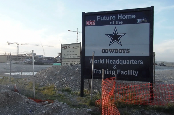 The future home of the Dallas Cowboys, The Star will also be a home stadium for Frisco ISD schools. Construction is expected to be completed this summer. 