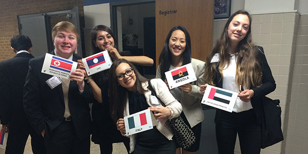 Model UN students will be competing in the state meet Friday and Saturday in Dallas. 