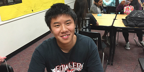 Freshman Daniel Yang has quickly become an acclaimed bass clarinet player.