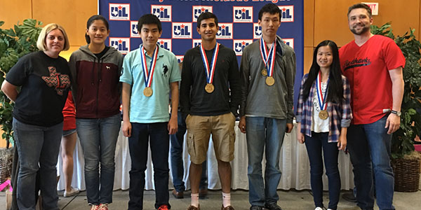 The math and science UIL teams traveled down to UT Austin on Monday to compete at the state meet, accompanied by UIL coaches Jeff Schrantz and Leah Beck. 