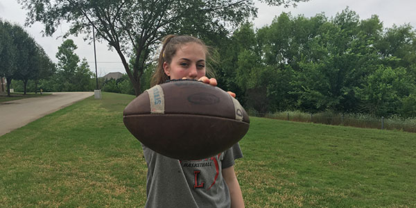 Quarterback Riley McGuiness will lead the class of 2016 in the annual Powder Puff game Thursday, May 26.