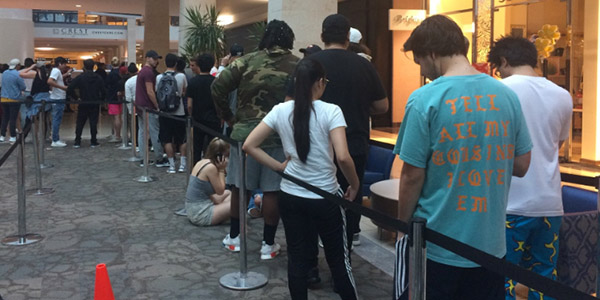 Hundreds of fans began waiting in line Friday, Aug. 19 for the opening of Kanye Wests pop-up shop at Stonebriar Centre. West will make a stop in Dallas on Sept. 22  for a stop on his Saint Pablo Tour.