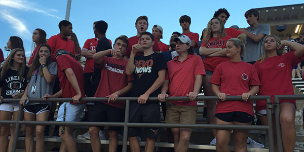 Although the game was in South Garland, a group of fans made it to see the team's first win 31-13 over South Garland. 