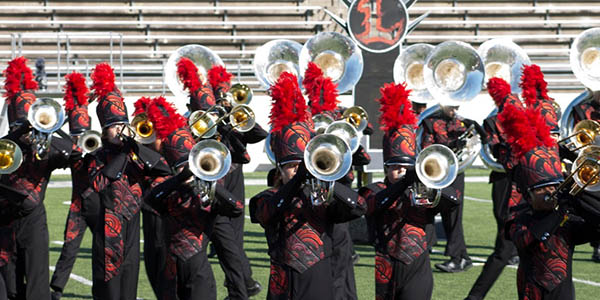 The band took part in the Bands of America Marching Qualifier Saturday at Clark Stadium in Plano, placing 16th overall and third in its division. 
The group also received the caption for Best Visual Performance in its division.
