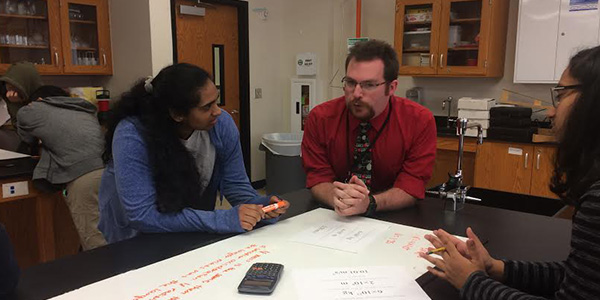 AP Physics teacher Kendric Davies is in his seventh year of teaching physics and astronomy.