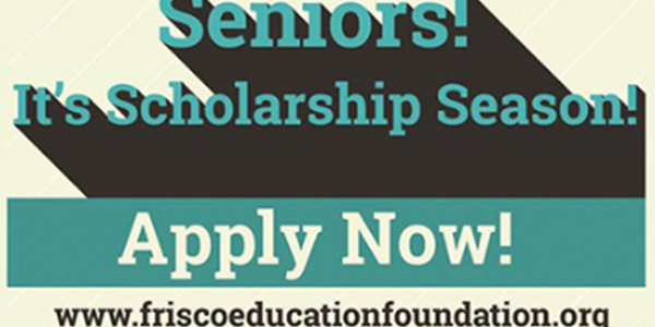The FEF scholarship deadline is Friday at 4:00 p.m. Seniors are encouraged to apply. There are over 800 scholarships seniors can get.