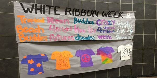 Although there were posters made for White Ribbon Week, opinion editor Emma Crampton believes more awareness should have been raised. 