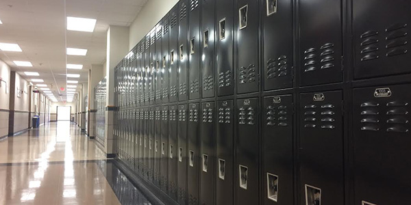 Lockers typically sit empty throughout the school hallways. This year, they are no longer being offered as the majority of students do not opt to using lockers.