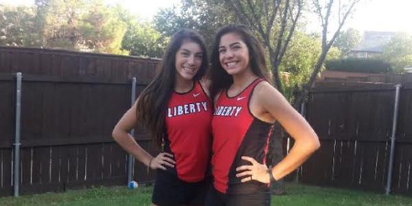 Running for the cross country team in the fall, senior Gaby (left) and Andrea (right) are now running for the track team. Competing against each other, the sisters hang out constantly and push each other said Gaby. 