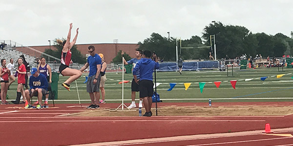 The track teams are competing at Standridge Stadium on Thursday in the area meet.