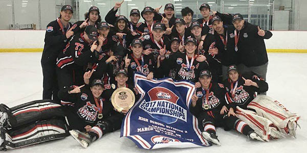 Featuring players from throughout the district, including five Redhawks, the Frisco Ice Hockey Association varsity team won the  2017 USA High School Hockey National Championship on April 3, 2017.