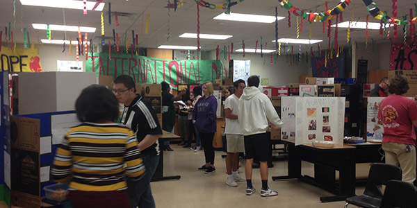 Students and staff members could stop by the culinary arts room during 3rd period Friday to educate themselves and taste cuisine from around the world as part of International Day.