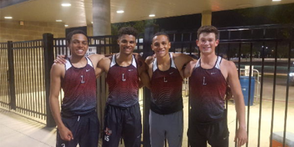 The boys varsity 4x400 meter relay featuring Daniel Lescay, Christian Palmer, Isaiah Palmer and Josh Holden will be going  for a state championship this weekend in Austin. 