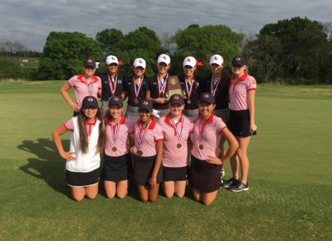 The girls golf team is competing in the state golf tournament Monday and Tuesday. 