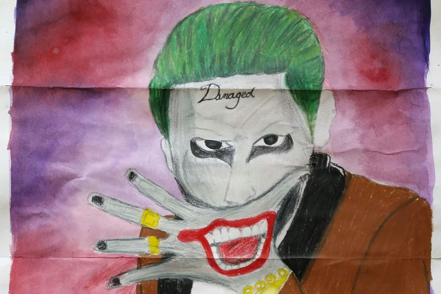 Movies such as Suicide Squad are the inspiration for art one students as they combine  popular culture with techniques they have learned throughout the year. 