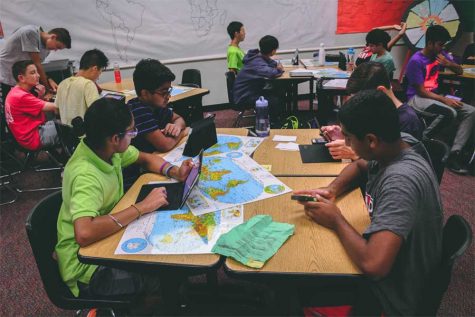 Students in AP Human Geography are building city models. Rather than learning about cities around the world by using a textbook, this activity gives students a hands-on experience.