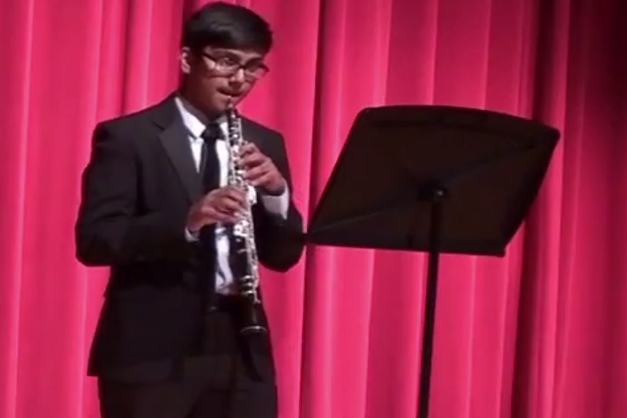This weeks Artistic Expressions student is oboist Aniket Matharasi.