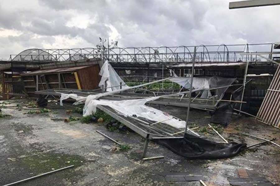 Few structures were left without damage as Hurricane Maria is estimated to have cost nearly $100 billion. 