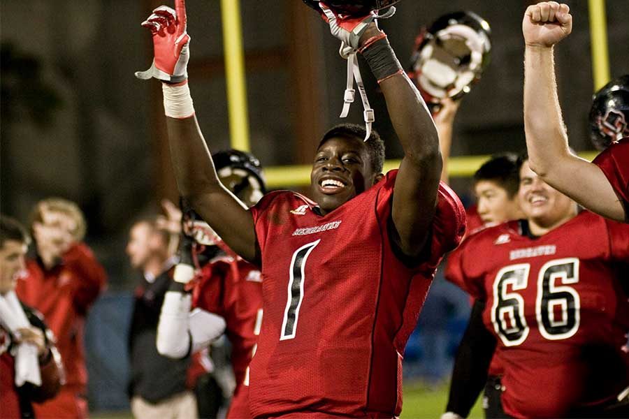 One of the top teams in the Dallas area his senior year, Ajayi led the Redhawks to an undefeated season before the team finally lost in the third round of the playoffs to finish 12-1, the best record in school history.