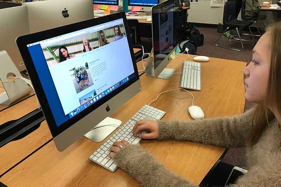 Junior Madeline Kennedy uses blogging as a way to destress and to express her interests with others online.