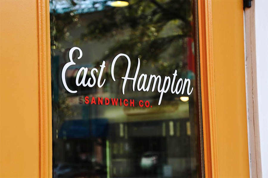 Situated amongst the growing assortment of restaurants near The Star, East Hampton Sandwich Co. offers a variety of artisanal  sandwiches.