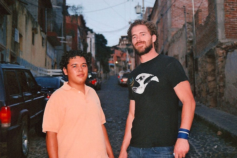 Reedy stands alongside Rolando in Guanajuanto, Mexico. 