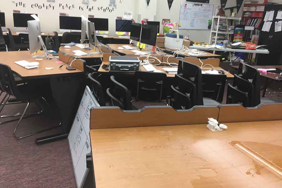 Water+damage+disrupts+school+day+for+third+time+in+five+months