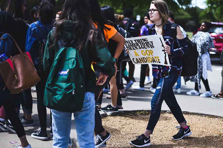 Students+join+forces+for+national+school+walkout