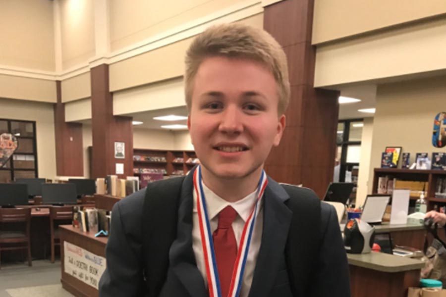Senior+Parker+Butler+is+the+schools+lone+representative+for+the+UIL+state+meet+as+he+advanced+in+debate.+