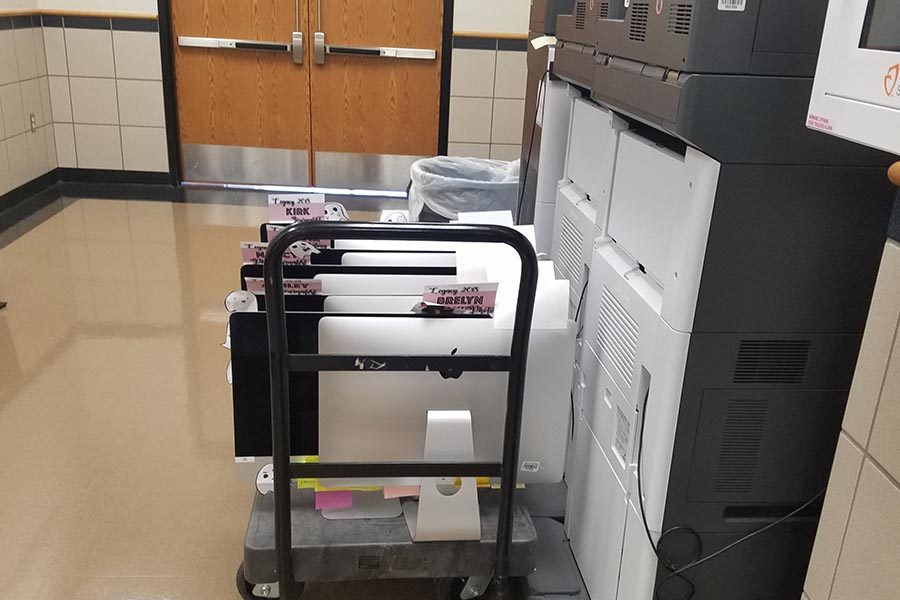 yearbook computers workroom printers