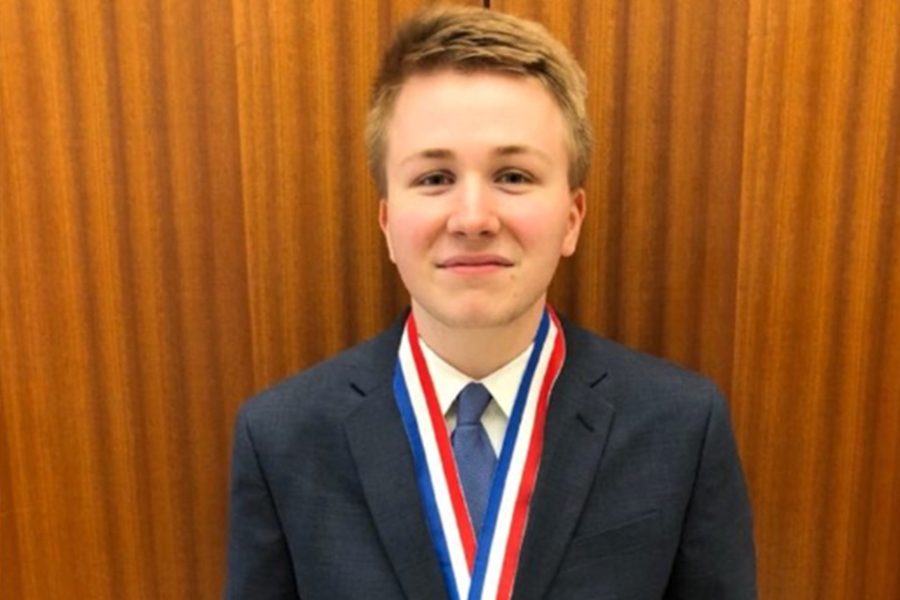 Senior Parker Butler captured the championship at the UIL state competition in Austin on Tuesday. 
