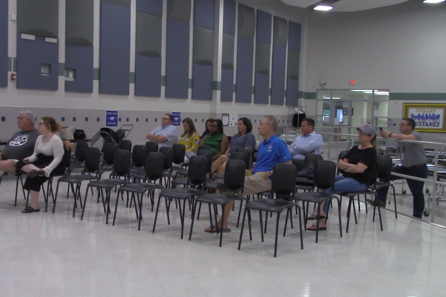 Approximately a dozen community members attended the first Frisco ISD community forum to provide information on the Nov. 6 tax ratification election and bond proposition. Five more forums are scheduled over the next five weeks. 