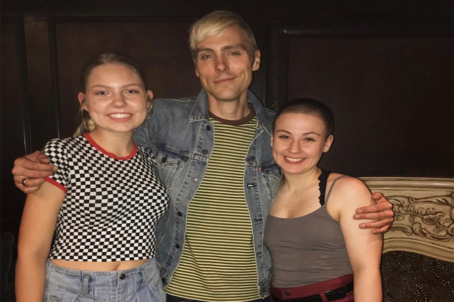Staff reporter Madeline Aronson(on right) met a member of the Dreamers band, Marc Nelson.