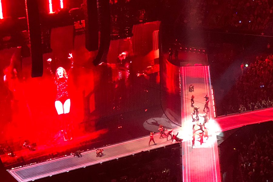 Flanked by huge video monitors bearing her image, Taylor Swift dazzled the crowd at AT&T Stadium Friday and Saturday night for the lastest stops on her Reputation Stadium Tour. 