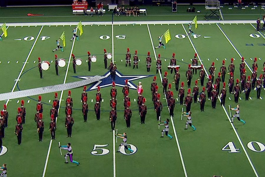 Performing inside at the Ford Center is one of the few times the marching band has been able to stay dry as rain has been a factor at several of this years football games. However, on Saturday they will be performing outside at the UIL Marching Band Showcase in Plano. 
