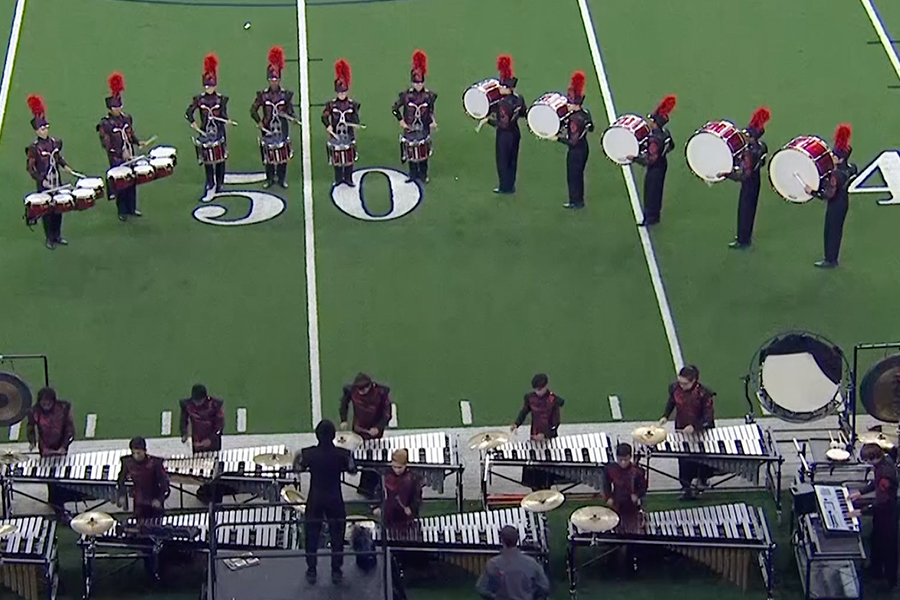 Band marches to Lone Star Drumline Contest WINGSPAN