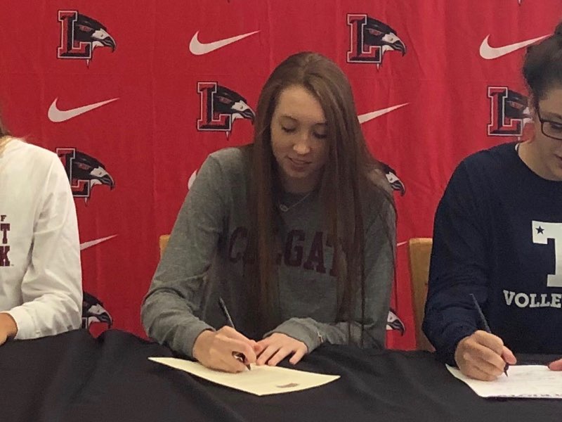 Senior Sophie Thompson signed to play girls' volleyball at Colgate University.