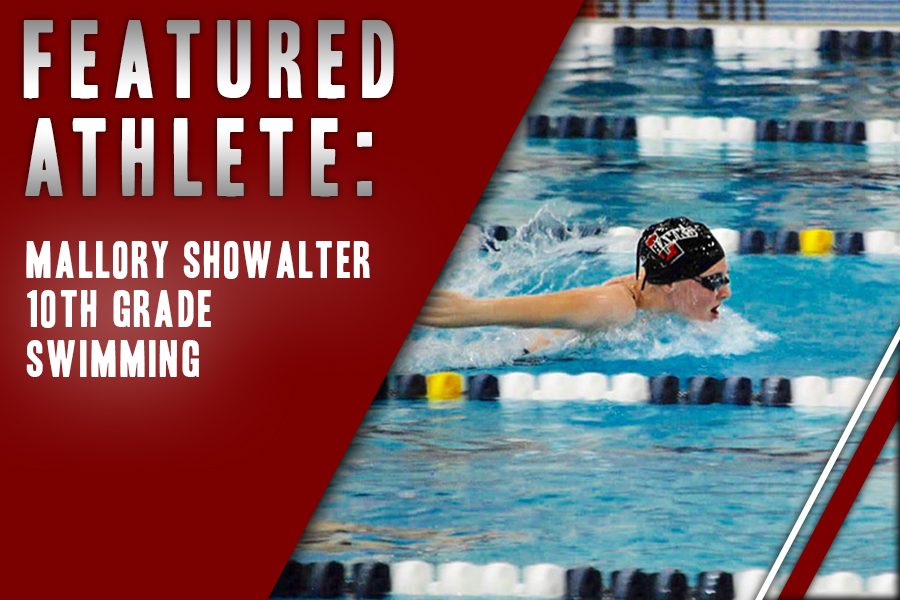 Breaking the 50 yard freestyle record, sophomore Mallory Showalter has participated in swimming since age eight.