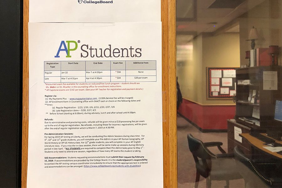 Due to the recent power outages, the AP Exam payment deadline and withdrawal period was extended to February 26th. 