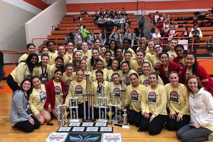 Red Rhythm travelled to Celina High School to participate in he Danceline USA Ring of Champions competition. The girls won Grand Champions Large Team 
and First Runner up in overall Grand Champs
