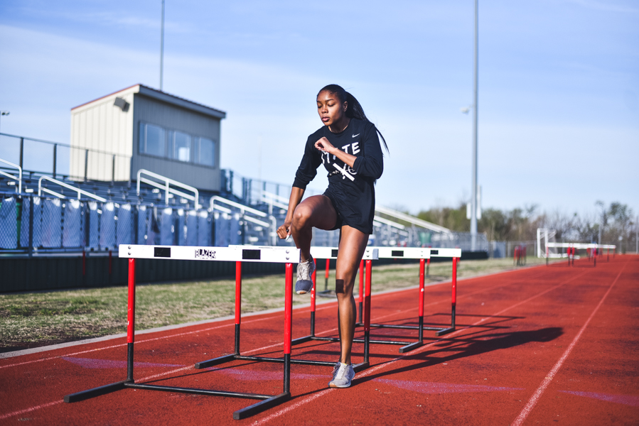 From the 300m hurdles to the high jump, senior Nissi Kabongo is a threat to qualify for the state track meet in at least three events, including the 800m run.

Kabongos best event could be the high jump in which she set the high mark (since broken) in the country earlier this year when she jumped 510.

Kabongo will be continuing her track and field career at Stephen F. Austin in the fall. 