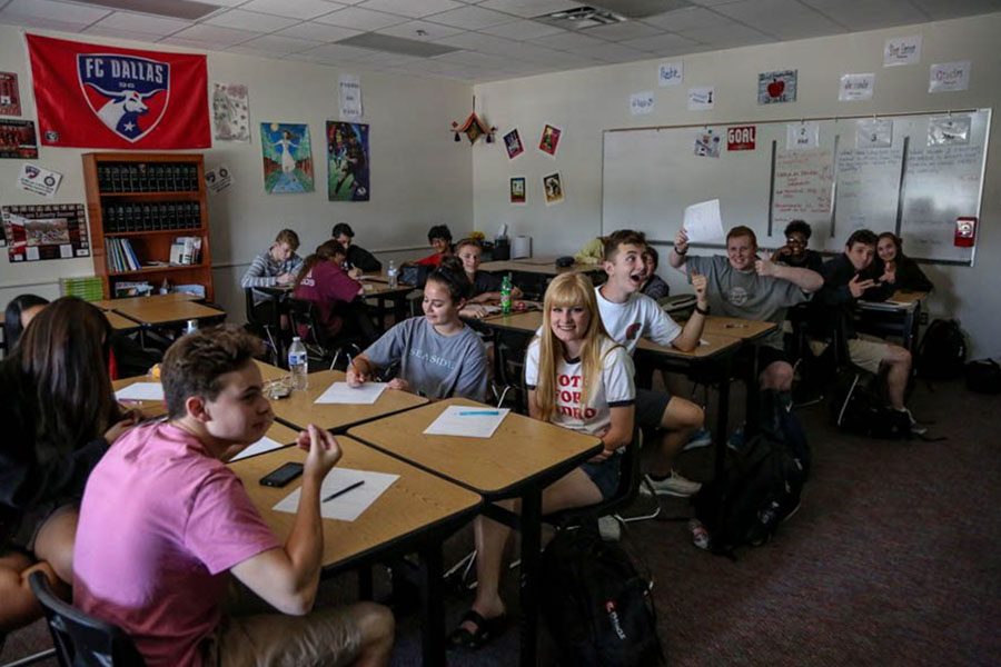 With scholarships on the line, spanish students have the chance to take the National Spanish Exam on Wednesday and Thursday. Aside from the scholarships, spanish teachers also get to collect data on their students proficiency.